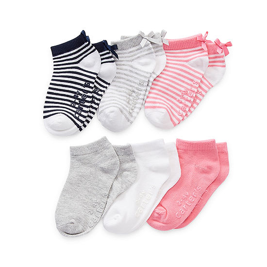 Carter's Toddler Girls 6 Pair Low Cut Socks