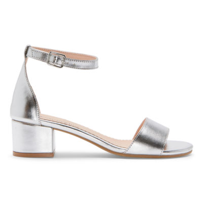 Christie & Jill Mallory Little & Big Kid Girls Round Open Toe Block Heel Pumps