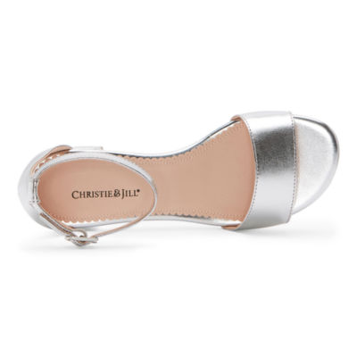 Christie & Jill Mallory Little & Big Kid Girls Round Open Toe Block Heel Pumps