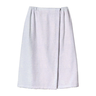 Homewear Back To College Plus Size Striped Bath Wrap