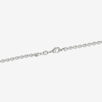 Silver Reflections Pure Over Brass 18 Inch Bead Chain Necklace