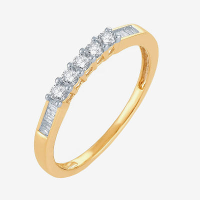 1/ CT.T.W. Natural Diamond 10K or 14K Gold Wedding Band