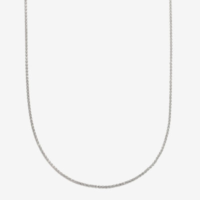 14K Gold Inch Solid Wheat Chain Necklace