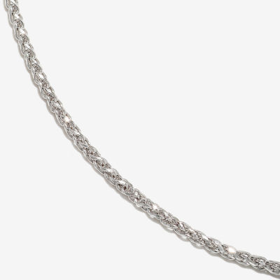 14K Gold Inch Solid Wheat Chain Necklace