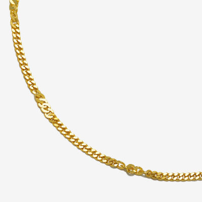 14K Gold Inch Solid Fashion Chain Necklace