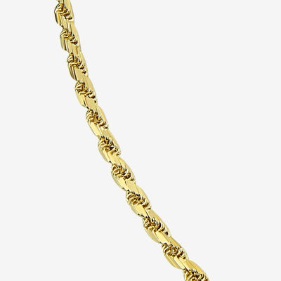 Made in Italy 10K Gold 22 Inch Rope Chain Necklace
