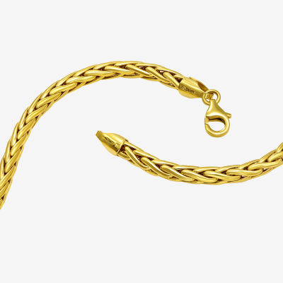 14K Yellow Gold 140 Gauge Wheat Chain Necklace