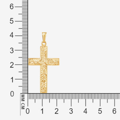 14K Yellow Gold Reversible Cross Charm