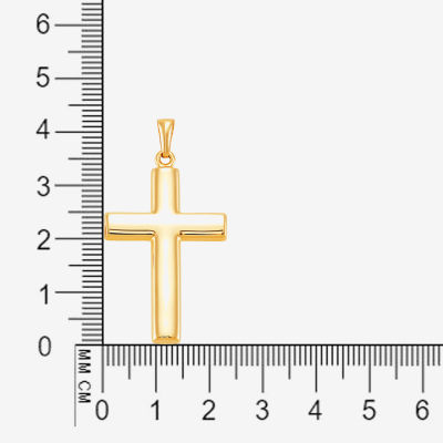 14K Yellow Gold Reversible Cross Charm