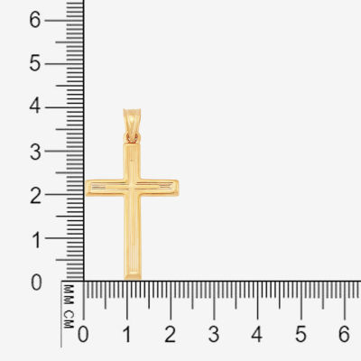 Mens 14K Gold Cross Pendant