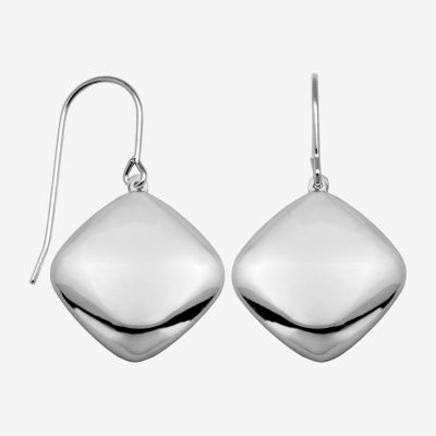 Sterling Silver Diamond Drop Earrings