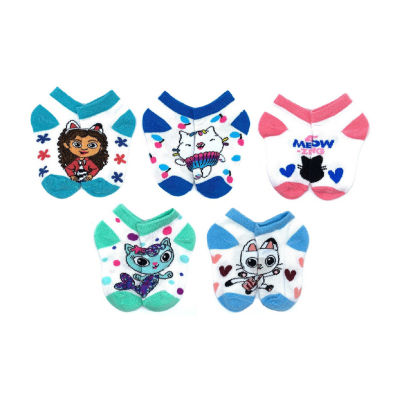 5 Pair Quarter Ankle Socks Girls