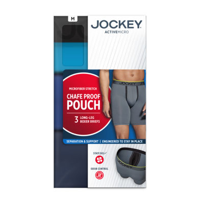 Jockey ActiveMicro Microfiber Stretch Boxer Briefs 3 Pack Medium