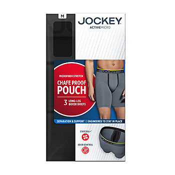 Men's Jockey® 5-Pack Cotton Blend Brief, Size: Large, Dark Red