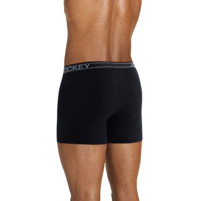 Jockey Everyday Casual Lightweight Cotton Blend Mens Boxer Briefs