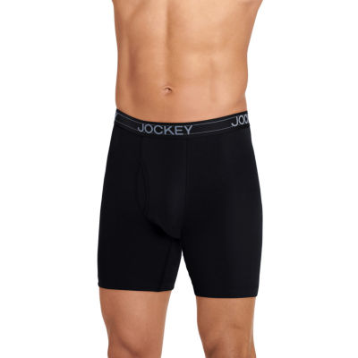 Jockey Everyday Casual Lightweight Cotton Blend Mens Long Leg Boxer Briefs