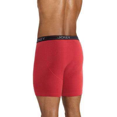 Jockey Active Blend Mens 4 Pack Boxer Briefs