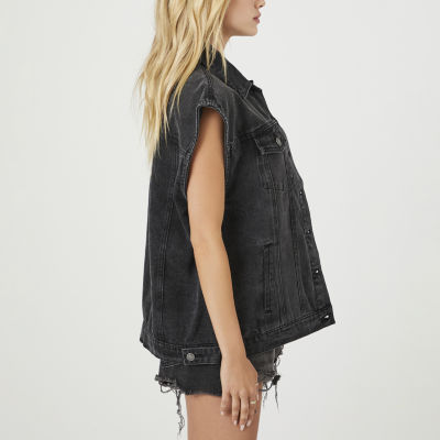 Jean vest for hot sale womens forever 21