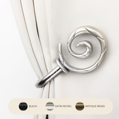Rod Desyne Decorative Holdbacks with Spiral Finials