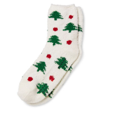 North Pole Trading Co. Checks & Trucks Family Unisex Adult 1 Pair Slipper Socks