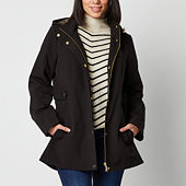 Liz claiborne hooded peacoat hotsell
