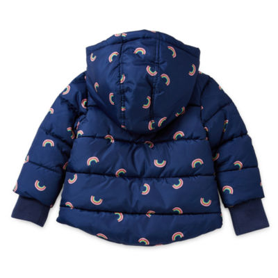 Okie Dokie Baby Girls Hooded Midweight Jacket