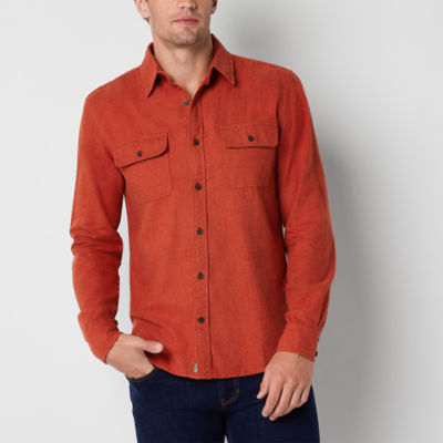 mutual weave Mens Regular Fit Long Sleeve Flannel Shirt