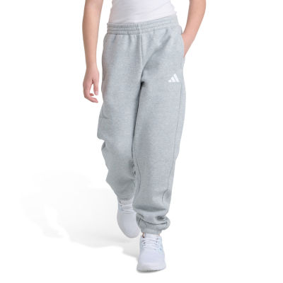 adidas Fleece Big Kid Girls Cuffed Mid Rise Loose Fit Jogger Pant