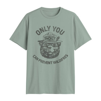 Mens Crew Neck Short Sleeve Regular Fit Big and Tall Graphic T-Shirt