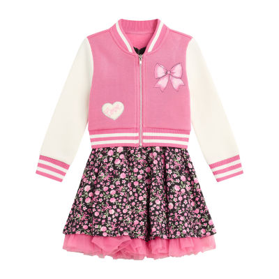 Knit Works Toddler Girls Floral 2-pc. Dress Set