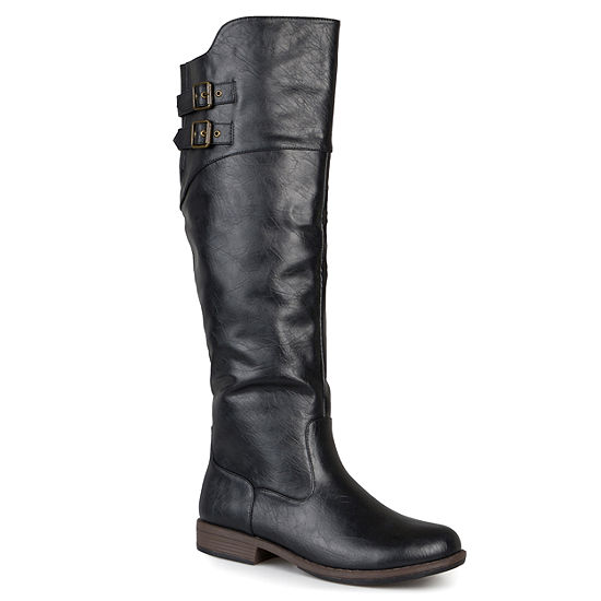 Journee Collection Womens Tori Wide Calf Knee-High Riding Boots