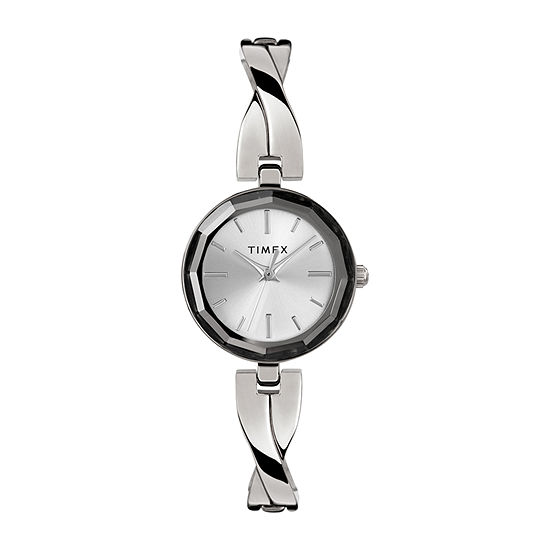 Timex Womens Silver Tone Bracelet Watch Tw2t49400ji