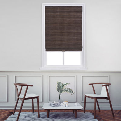 Newport Privacy Bamboo Cordless Room Darkening Roman Shade