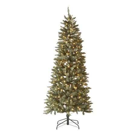 North Pole Trading Co. 7 Foot Keystone Fir LED Pre-Lit Christmas Tree, One Size , Green