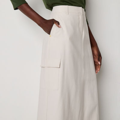 Liz Claiborne Womens Long A-Line Skirt-Tall