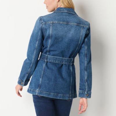 a.n.a Midweight Denim Belted Jacket