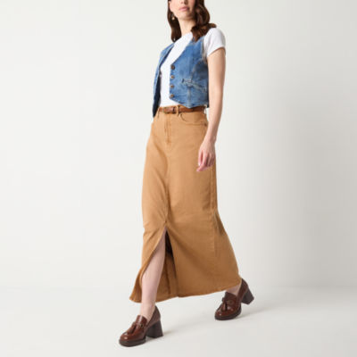 a.n.a Womens High Rise Maxi Skirt