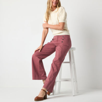 St. John's Bay Mariner Regular Fit Wide Leg Trouser