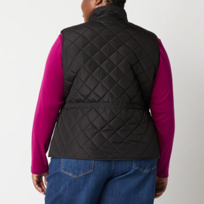 St. John's Bay Womens Plus Heavyweight Quilted Vest