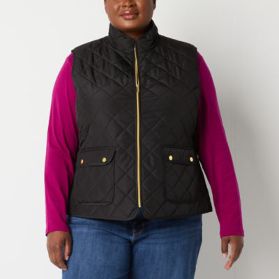 St. John's Bay Quilted Vest Plus