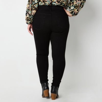 a.n.a - Plus Womens Mid Rise Skinny Fit Jean