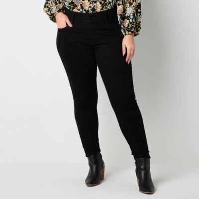 a.n.a - Plus Womens Mid Rise Skinny Fit Jean