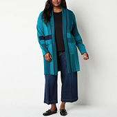 Jcpenney plus size cardigans best sale