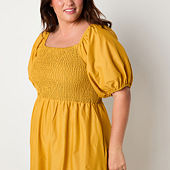 Jcpenney womens yellow dresses best sale