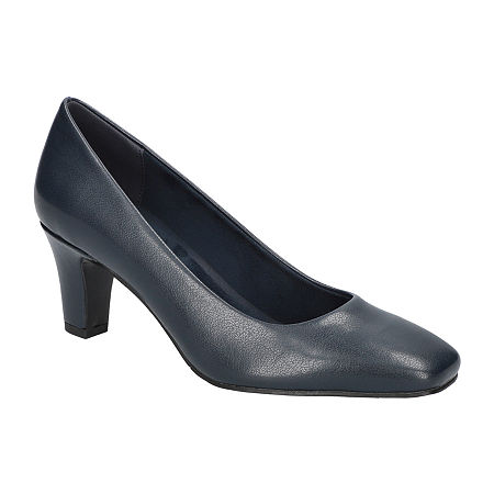 Easy Street Womens Poet Stiletto Heel Pumps, 9 Medium, Blue