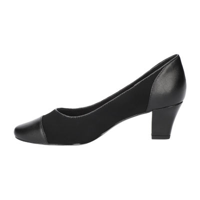 Easy Street Womens Wes Block Heel Pumps