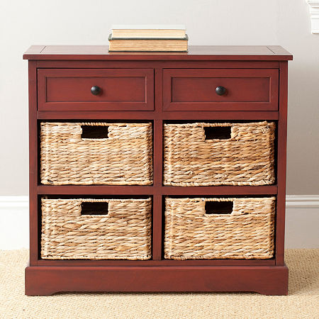 Herman 6-Drawer Chest, One Size, Red