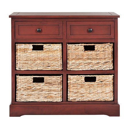 Herman 6-Drawer Chest, One Size, Red