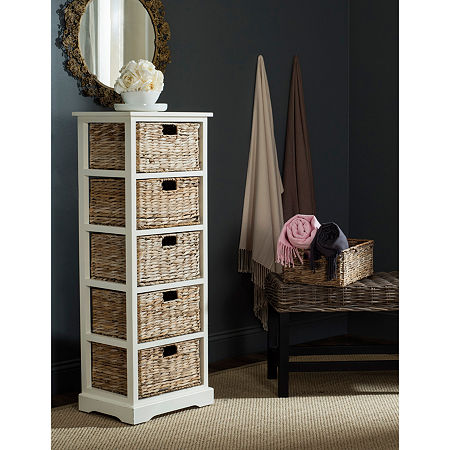 Vedette 5-Drawer Chest, One Size, White