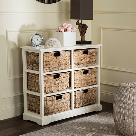 Keenan 6-Drawer Chest, One Size, White